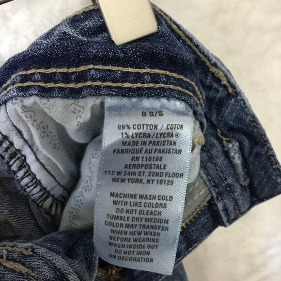 Aeropostale Light Blue Hailey Skinny Flare Jeans - Picture 14 of 16